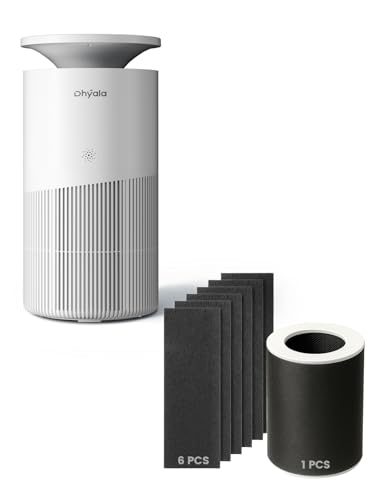 Image of KJ02 Pet Air Purifier + 1 Pack Replacement Filter + 6 Packs Replacement Pre-Filters