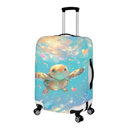 Luggage Protector Suitcase Cover Essentials Wedding Gifts for Couple Luggage Covers for Suitcase Travel Essentials for Women Suitcase Covers for Luggage Protector Cute Turtle Print