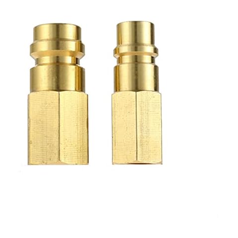 gohantee R12 R22 R502 Screw to R134A Fast Conversion Adapter Valve, R12 to R134A Conversion Kit, Adapter Switch R12 R22 R502 to R134A Quick Connector, High/Low Side 1/4" SAE (7/16"-20 Thread) Ports Cover