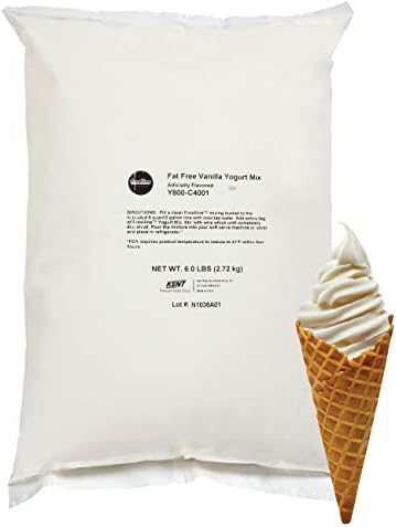 Frostline Fat Free Frozen Yogurt Mix, Vanilla, 96 Ounce (Pack of 6)
