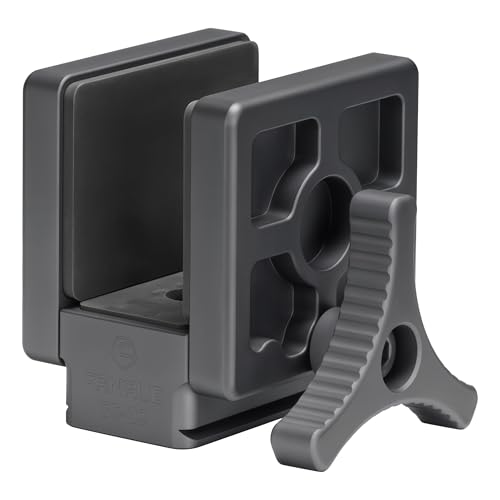 FANAUE GS-02 Rifle Saddle Mount Compatible with Mlok Arca Swiss Quick Release Plates Hunting Rail Clamp Gun Shooting Tripod Ball Head Adapters for Outdoors Target Practice with 1/4