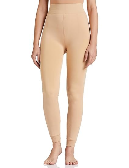 Slinky Symbol Women's Stretchable Fleece Lined Thermal Winter Mid Rise Leggings (Navy Blue)-image-49