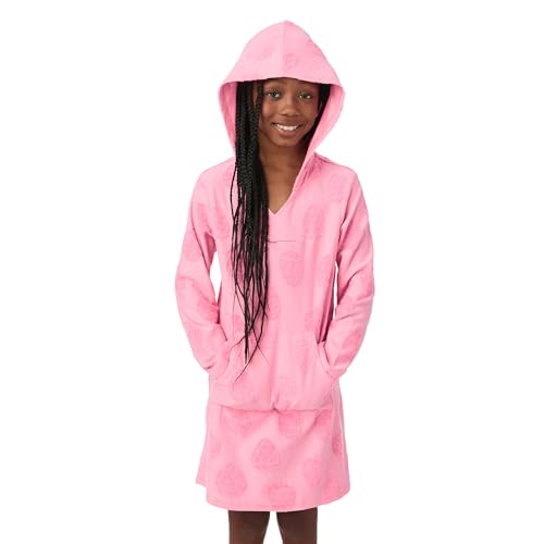 Image of Saint Eve Kids Girls Hooded Terry Cover Up Dress Long Sleeve Swim Cover Up with Pocket Beach Cover Up for Girls