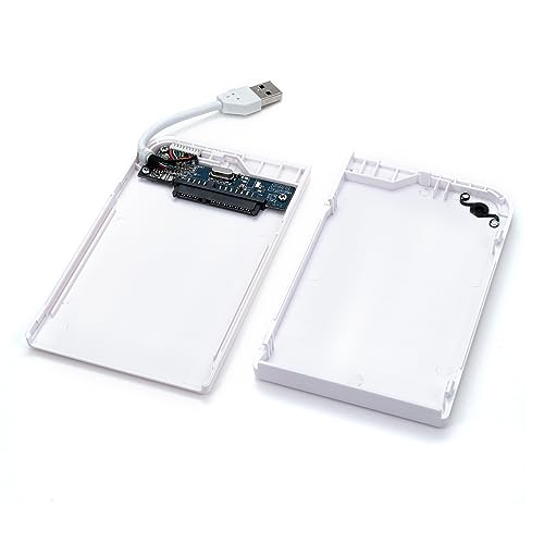Caja externa para disco duro SATA 2.5 USB 3.2 Gen 1 Oro y Blanco miniatura 4