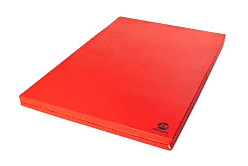 Jeflex - rot schwarze Weichbodenmatte & Turnmatte 150 x 100 x 8...