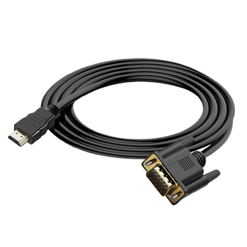 gifyym Cable de HD a VGA – puerto de pantalla HD al adaptador VGA | Conector de transmisión 1080p estable | Periferales del ordenador para monitor de TV, PC PC de sobremesa y descargas multimedia