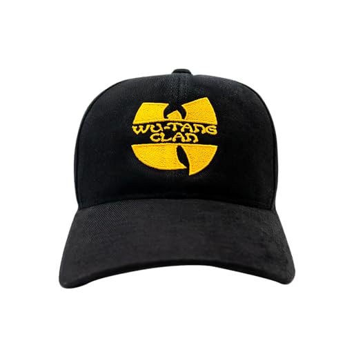 Wu-Tang Clan Embroidered Logo Adjustable Snapback Hat Black