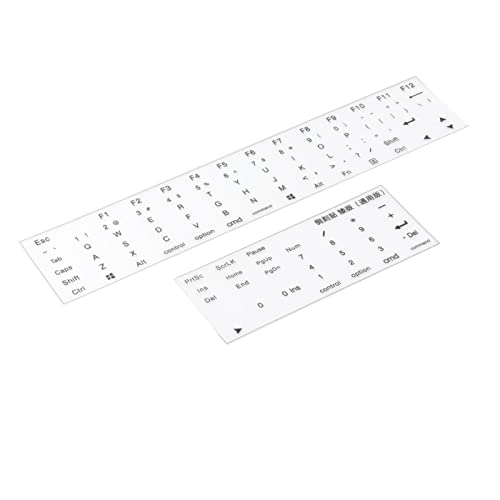 Autocollants clavier polices latérales à adhésion forte pour jeu et bureau