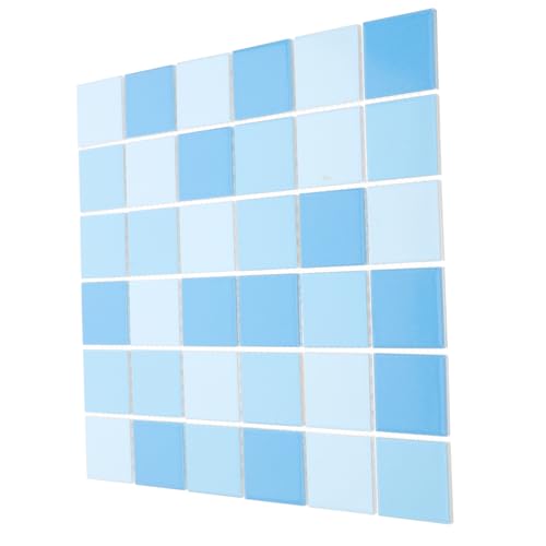 Abaodam 36 Stück Quadratische Fliese Keramikfliese Für Küchenrückwand DIY Dekor