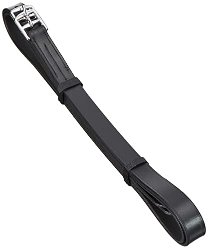 Foto von Covalliero Steigbügelriemen, schwarz, 130cm, 25mm, Leder, Pferd, verstellbar