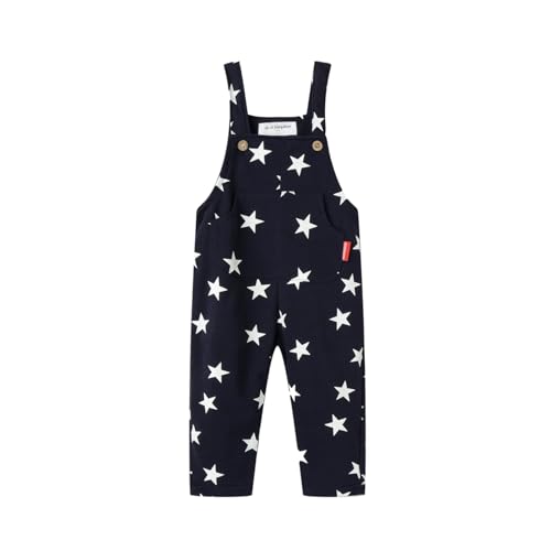 Image of Mud Kingdom Little Boys Girls Overalls Adjustable Cotton Cute Prints