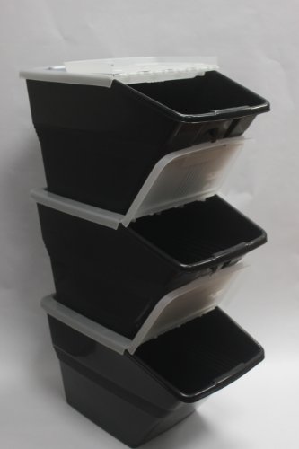 Product Image 2: WTM BBCL- Three Pack of Stackable Bins with Hinged Lids 24 Quart Size (pack of 3)