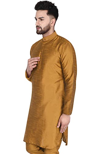 Image of Amazon Brand - Anarva Men's Art Silk Casual Kurta