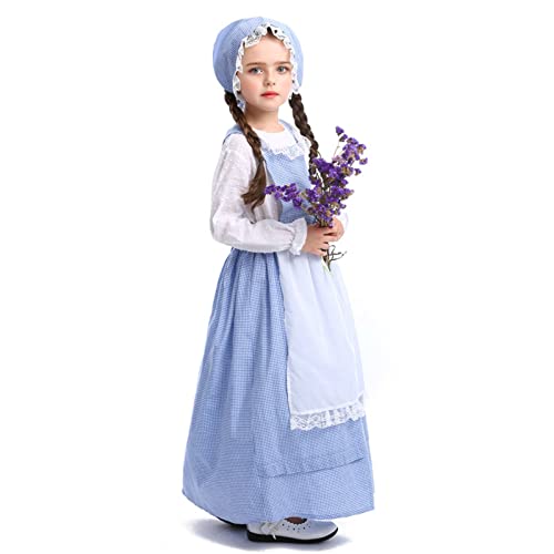 Disfraz tradicional alemán para niñas azul 3-4 años miniatura 5