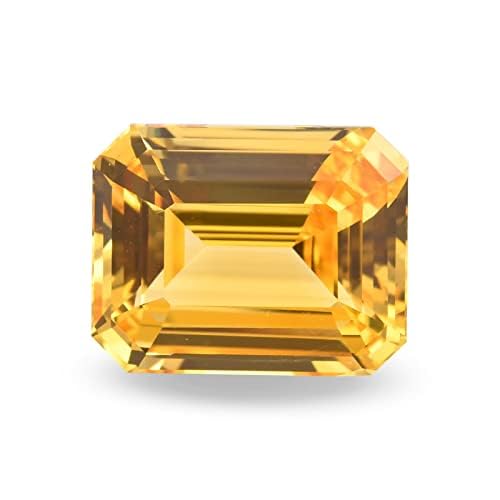 Saphir jaune naturel coussin de 4,50 carats : l'assurance d'une qualité Pukhraj AAA+