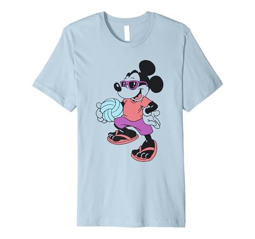 T-shirt Mickey Mouse Volleyball Premium Disney en textile haute qualité