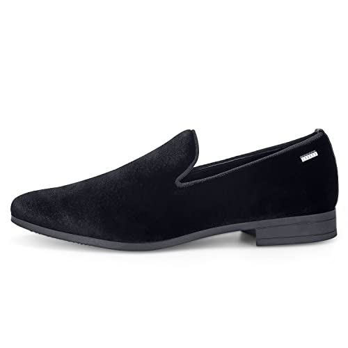 UUBARIS Mens Velvet Loafers Slip-on Dress Shoes Fashion Style Driving Shoes Classic Tuxedo Shoes Casual Oxford Shoes2
