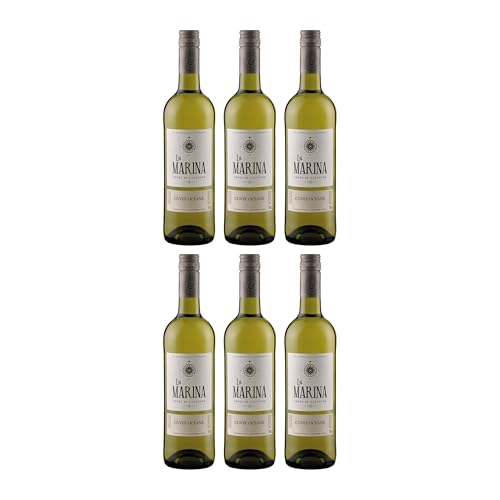 Domaine de Menard La Marina Cuvee Oceane VdP Côtes de Gascogne Weisswein Weiss halbtrocken Frankreich inkl. FeinWert E-Book (6 x 0.75 l)