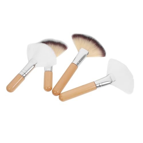FOMIYES Highlighter Makeup Brush Set 4pcs Large Facial Brush Soft Durable Easy Application