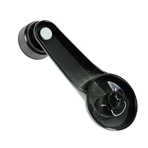 Image of TRQ Window Crank Handle Set Black Compatible with 84-89 Buick 82-94 Chevrolet 82-93 Oldsmobile Pontiac GM1354106