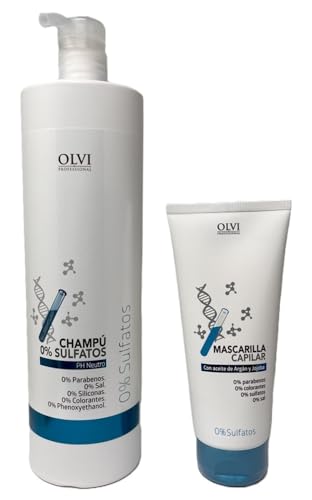 Pack Champu 0% Sulfatos 1000ml + Mascarilla 0% Sulfatos 200 ml