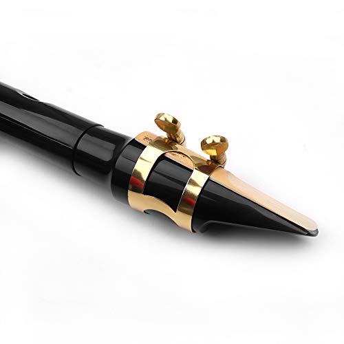 KKmoon Muslady Preto Saxofone de Bolso Saxofone Mini Portátil Saxofone de Plástico Pequeno com Bolsa