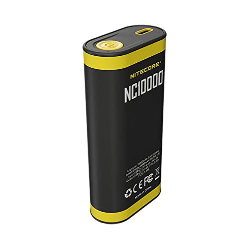 Nitecore NC10000 Light Weight 10,000mAh Power Charger with Built-In Flashlight - 50 Lumens