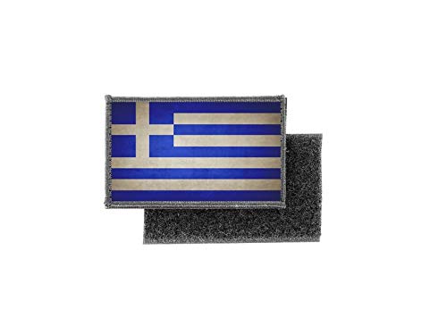 Akachafactory Toppe Toppa Patch Bandiera stampado Vintage Applique banderina Grecia