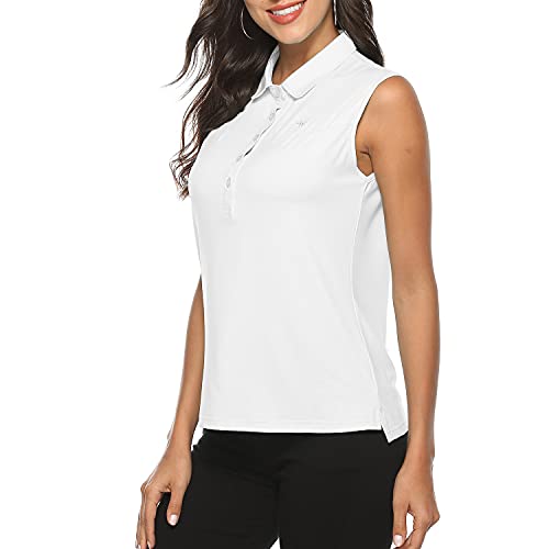 Image of AIRIKE Golf Polo Shirts for Women Sleeveless Summer Sports Athletic Fashionable Workwear-Quick Dry Womens Tank Tops