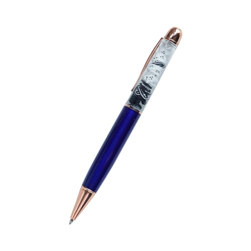 Image of Ghost Skull Cross Spooky Halloween Funny Pens Cute Floater Floating Liquid Writing Journaling Office Pen Unique Gift For Women Men