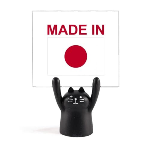 Porte-mémo japonais chat noir pour organiser votre bureau créatif