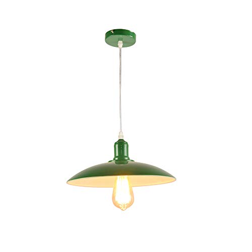 Plafonnier réglable vert tête simple suspension créative
