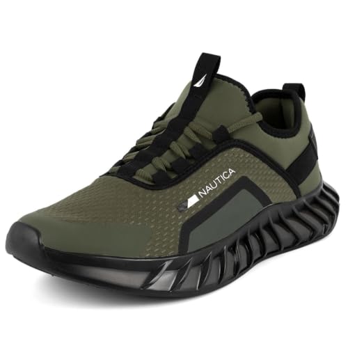 Image of Nautica Men's Casual Fashion Sneakers - Lightweight Lace-Up Athletic Walking Shoes for Gym & Tennis, Comfortable