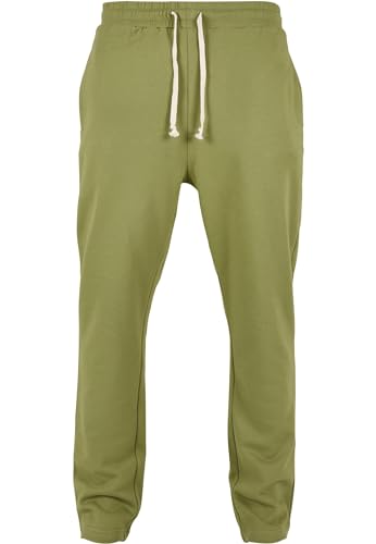 Urban Classics Organic Low Crotch Sweatpants för män, Newolive, S