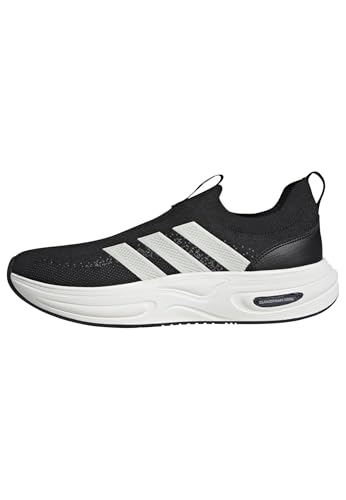 adidas Herren Cloudfoam Cuxxion Slip On Shoes, core Black/core White/Grey Five, 45 1/3 EU – Ansicht 1