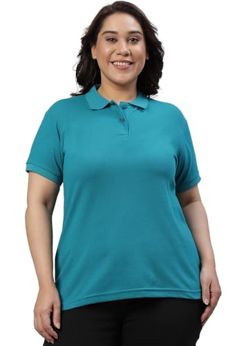 Image of Wear Your Opinion Womens Plus Size Polo Collar Neck T-Shirt Top