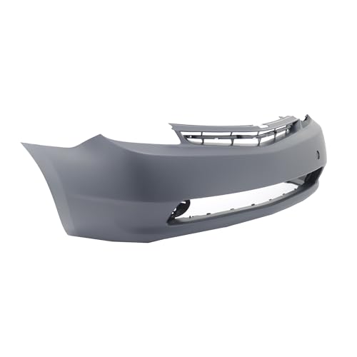 Image of Compatible with Toyota Prius 2004-2009 Front Bumper Cover | Primed, With Fog Light Holes, Without Parking Sensor Holes, Hatchback, Ready to Paint, OEM 5211947903, TO1000274