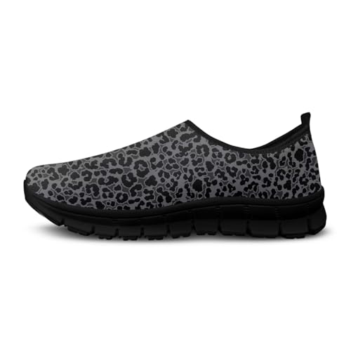 JoyLamoria House Animal Print Shoes for Women Slip on Running Low Top Flat with Arch Support Holiday3