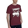 AUIPOTY The Men's Novelty Print Cotton T-Shirt Pro&digy Short Sleeve Tee Tops Round Neck Blouse Tshirt for Male Fans Merch Gifts Burgundy #1