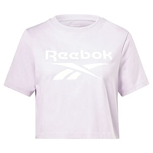 T-shirt femme Reebok Recadrage d'Identité haut sportswear col rond manches courtes noir