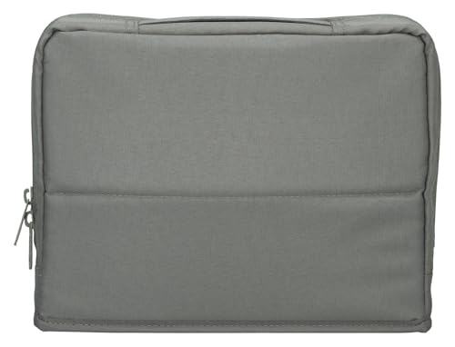 Image of KOKUYO Pencil Case Pouch, Haco-Biz Standing Pen Pouch Bag, Foldable Stand up Pencil Holder Organizer, Large Capacity Portable Pencil Box for Office Supplies, Gray