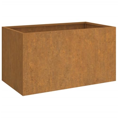 vidaXL Jardinera de Acero corten 62x40x39 cm, Maceta, arriate Elevado, Soporte para macetas, macetero, bancal Elevado, Soporte para Plantas