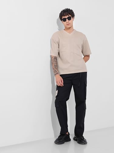 Image of The Indian Garage Co Men Relaxed Fit Mid-Rise Cargos