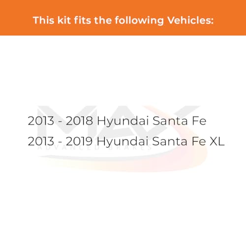 Image of MAX Advanced Brakes - Front Brake Kit For 2013-2018 Hyundai Santa Fe, 2013-2019 Hyundai Santa Fe XL| Carbon Ceramic Brake and Rotor Kit| Daily Performance Geomet Coated Cross-Drilled Brake Rotors