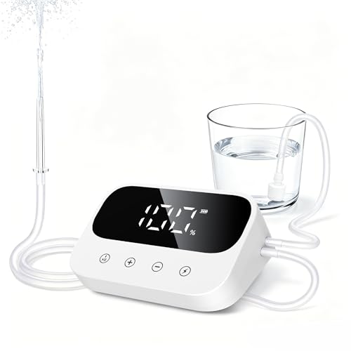 Enema Kit Coffee Enema Coffee Organic Kit Electric Enemas for Colon Cleanse for Women Men Adjustable 100 Water Pressure & 13 Replaceable Nozzles (Elegant White)