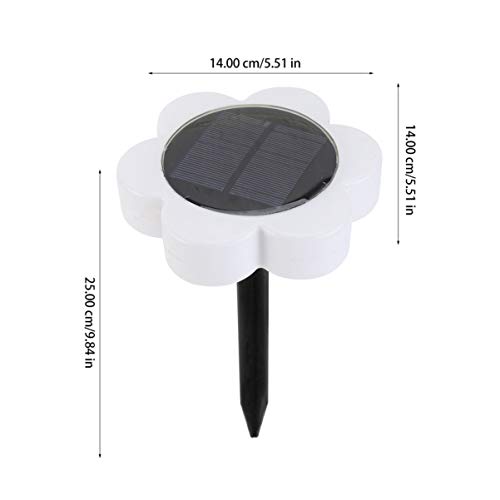 NICEXMAS Luz Solar de Gramado Led 7 Cores Em Forma de Flor Jardim Paisagem Lâmpadas de Estaca Holofo