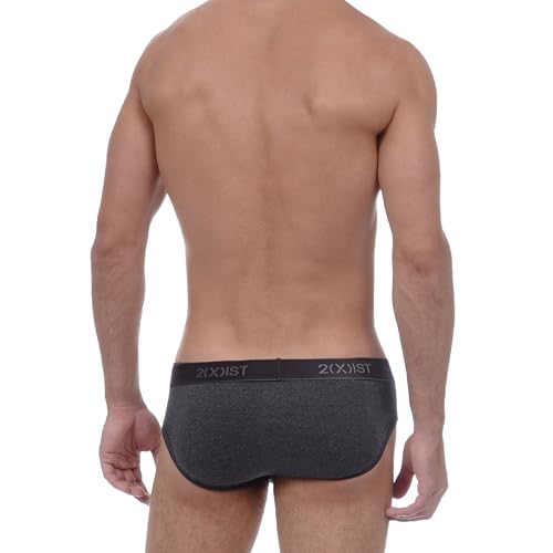2(X) IST mens Essential Cotton No Show Brief 3-pack Briefs (pack of 3)