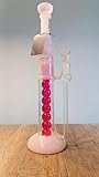 Glycerin Bong, einfrierbare Bong, Glasbong Glycerin, handgefertigte Bong, Bong mit Glycerin-Kammer, coole Bong, Glasbong einfrierbar, Glycerin-Kühlung Bong, bunte Bong, Bong mit Kügelchen, (Pink)
