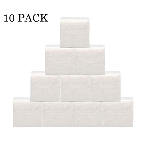 Paper Towels, Ljnuanrg Napkins Paper Rolls, Everyday Paper Napkins 4 Ply, Dinner Table Kitchen Paper Paper Towels Facial Tissues (10 Pack)