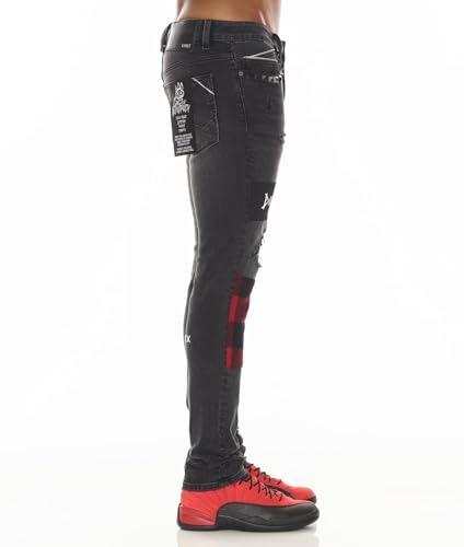 Men's Punk Super Skinny in Plaid3